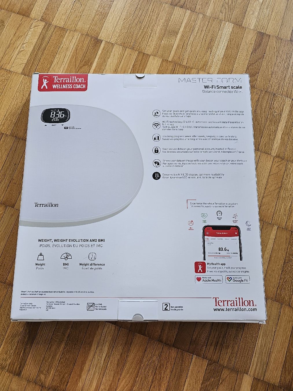 Terraillon Bilance pesapersone: Teraillon Master Form WiFi Scale - New 2 years warranty – Nuovo (secondo la descrizione) da Zürich venduto da Walachus 2