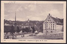 Fribourg Caserne et église de St. Jean Feldpoststempel