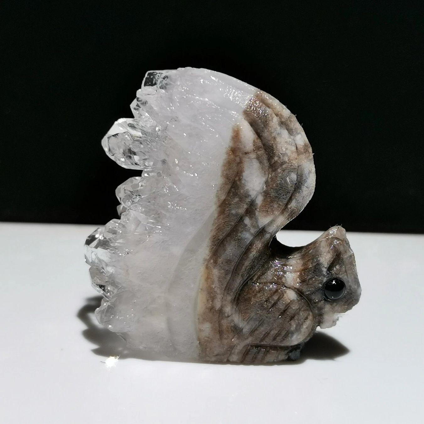 Pietre preziose: Miniature Eichhörnchen Statue Bergkristall Ecureuil Cristal – Nuovo (secondo la descrizione) da Prilly venduto da ilyria73 2