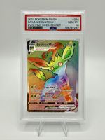 Pokémon Leafeon Folipurba VMAX Rainbow Evolving Skies PSA 10
