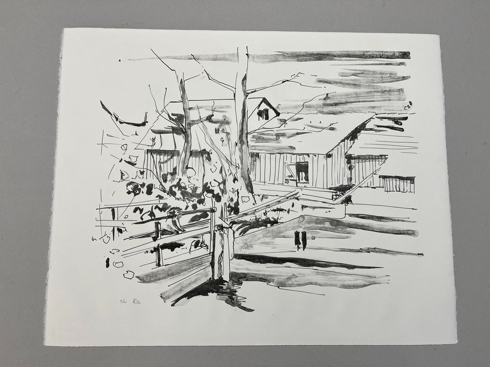 Grafica & Litografie: ROBERT BURKHARD LITHOGRAPHIE SIGNIERT NUMMERIERT – Usato da Gersau venduto da grafik-kunst
