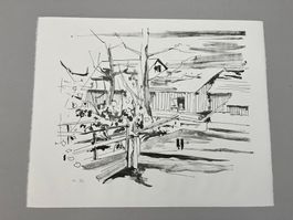 ROBERT BURKHARD LITHOGRAPHIE SIGNIERT NUMMERIERT