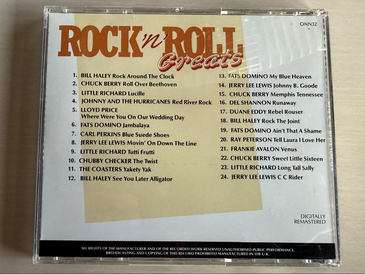 CD: Rock 'n' Roll Greats CD Made in England – Usato da Oberried Brienz venduto da Chyara 1