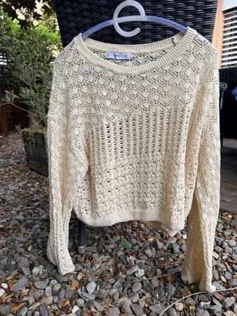 Pull MNG crème ajouré - Taille M - Très bon état!