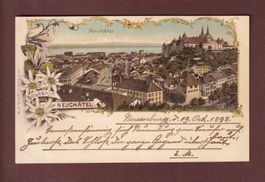 Souvenir de NEUCHÂTEL - 1898 Litho Künzli