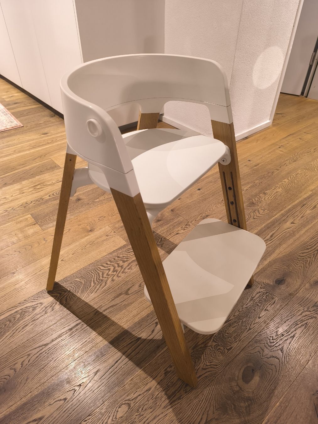 Stokke Seggioloni: STOKKE Steps Hochstuhl / Weiss, Eiche – Usato da St.Erhard venduto da felderline 3
