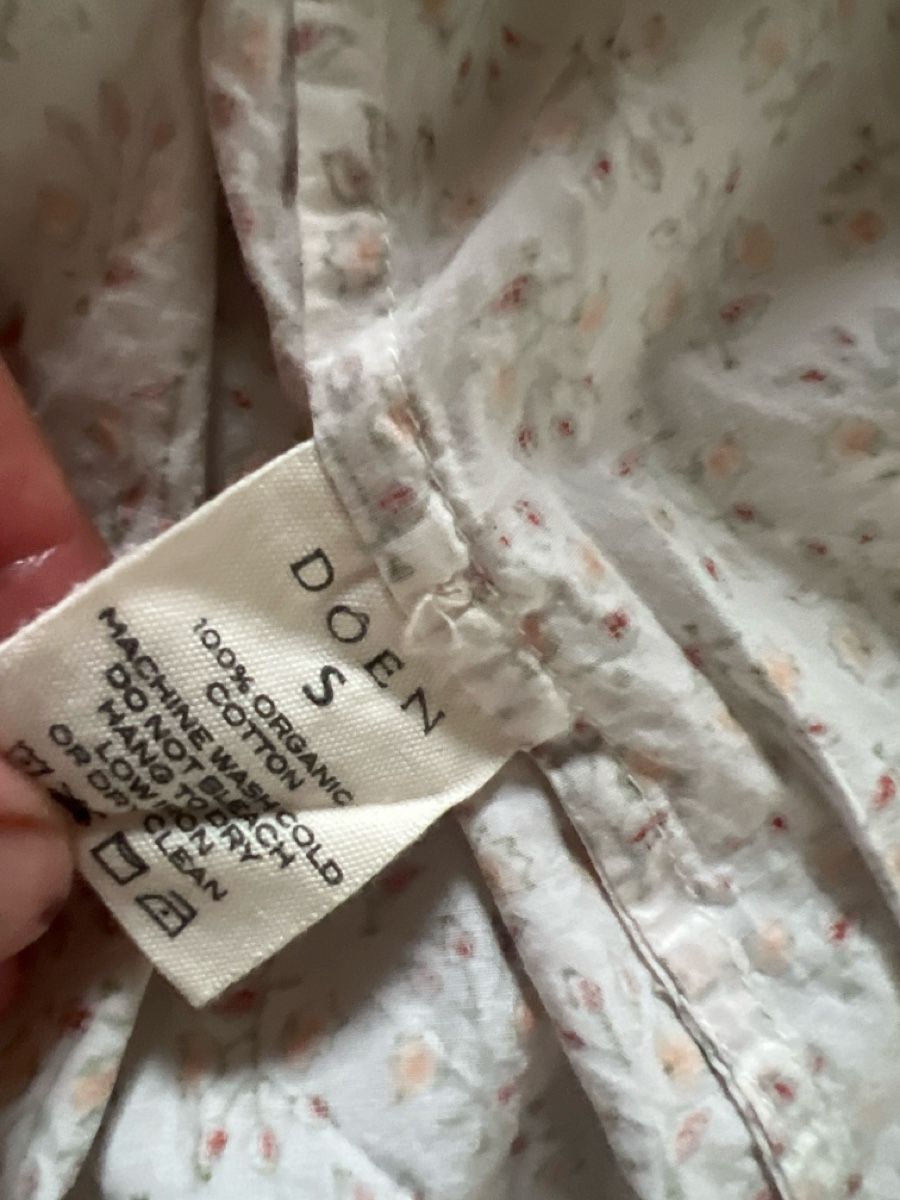 Blusen: Dôen Bluse Weiss Blumenmuster Grösse S Baumwolle – Neu (gemäss Beschreibung) aus Ins von ann_wp7f 3