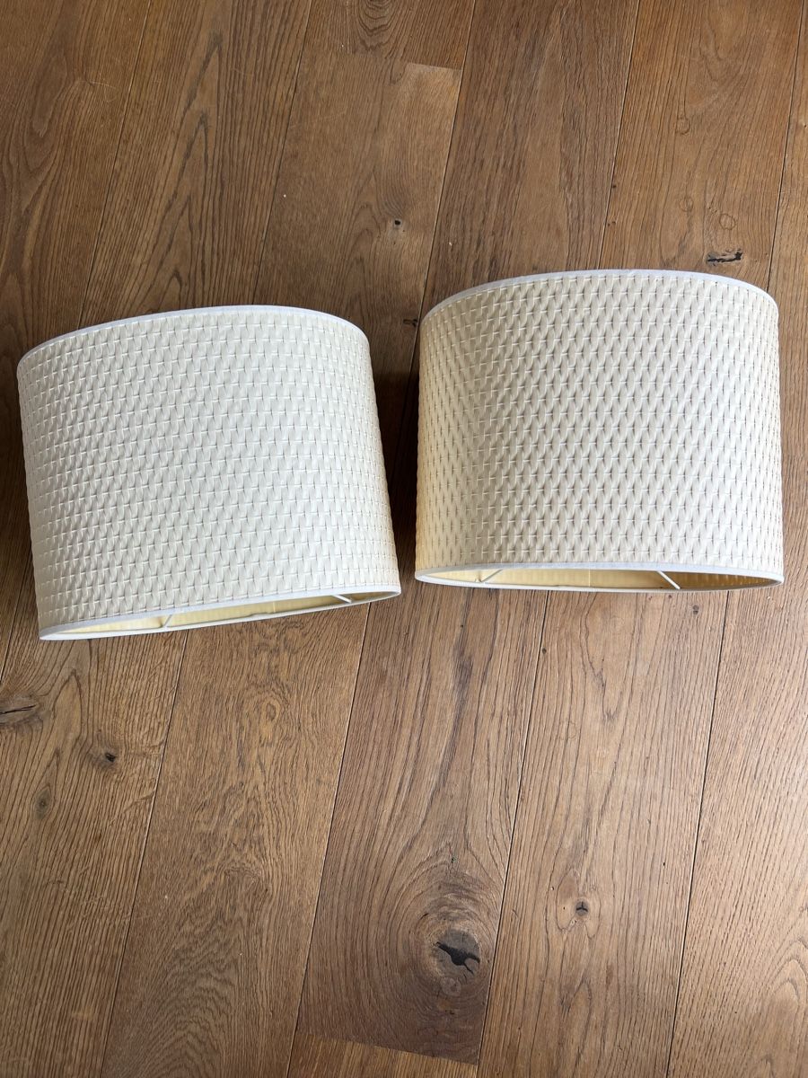 Lampenschirme: Set 2 ovalen Lampenschirmen-Creme – Gebraucht aus Uerikon von Saffagirl 4