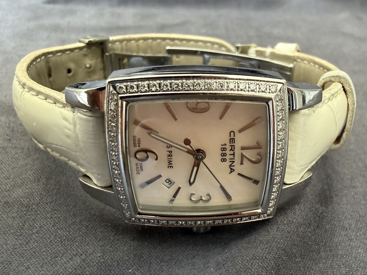Certina Uhren: Certina DS Prima Square Pearl - 58 Brillianten – Gebraucht aus Gebenstorf von normen78