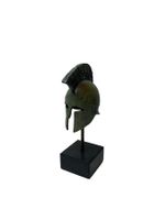 Ancient Greek key Corinthian crested Bronze helmet. Greece
