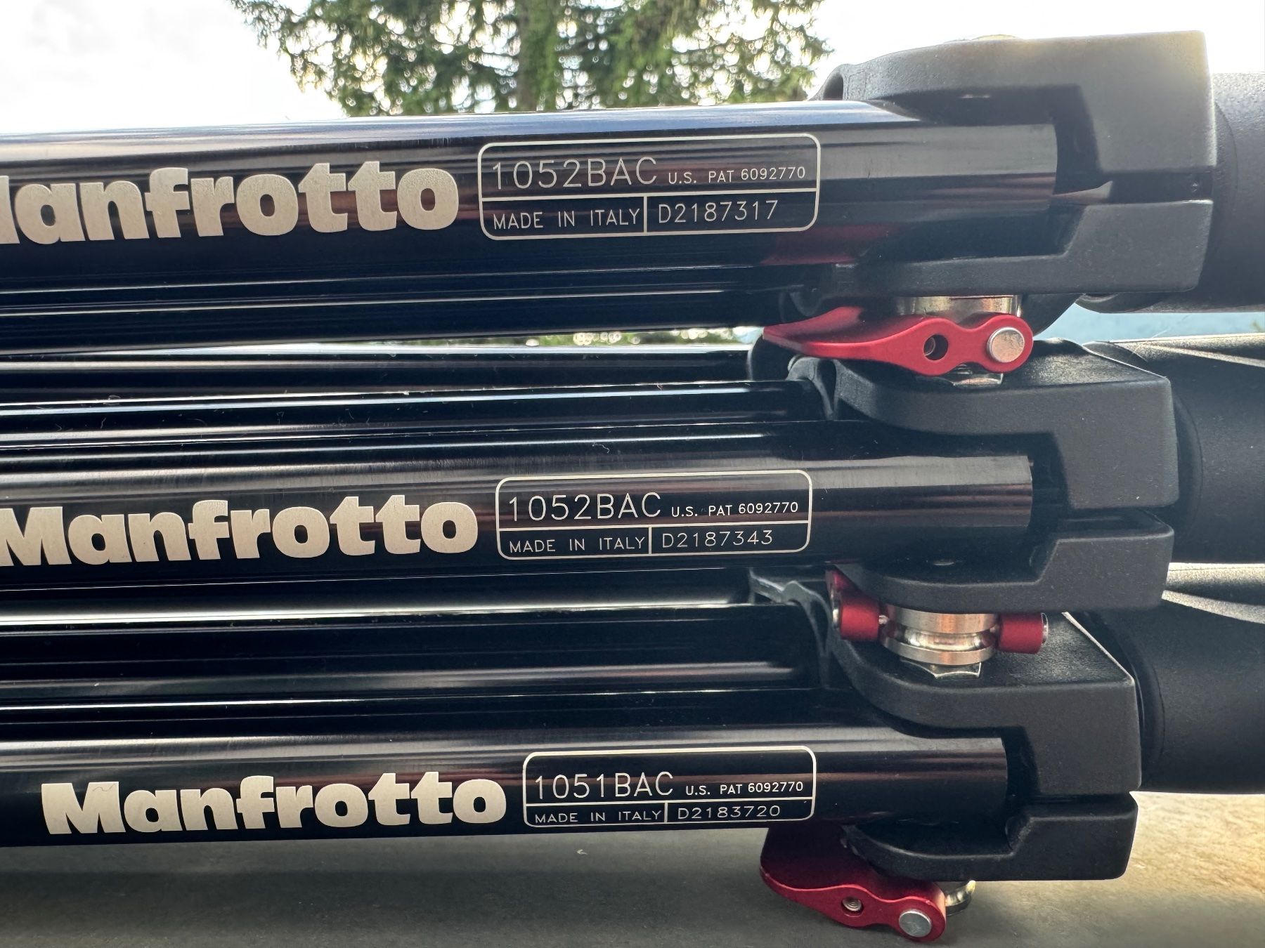 Manfrotto Treppiedi & Teste: Manfrotto 1051BAC Mini-Lampenstativ, luftgefedert – Usato da Schwyz venduto da dgxspark 1