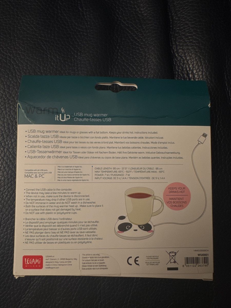 Altro in  Abbigliamento & Accessori: USB Mug warmer Panda – Nuovo e nell'imballaggio originale da Rancate venduto da Waly__ 1
