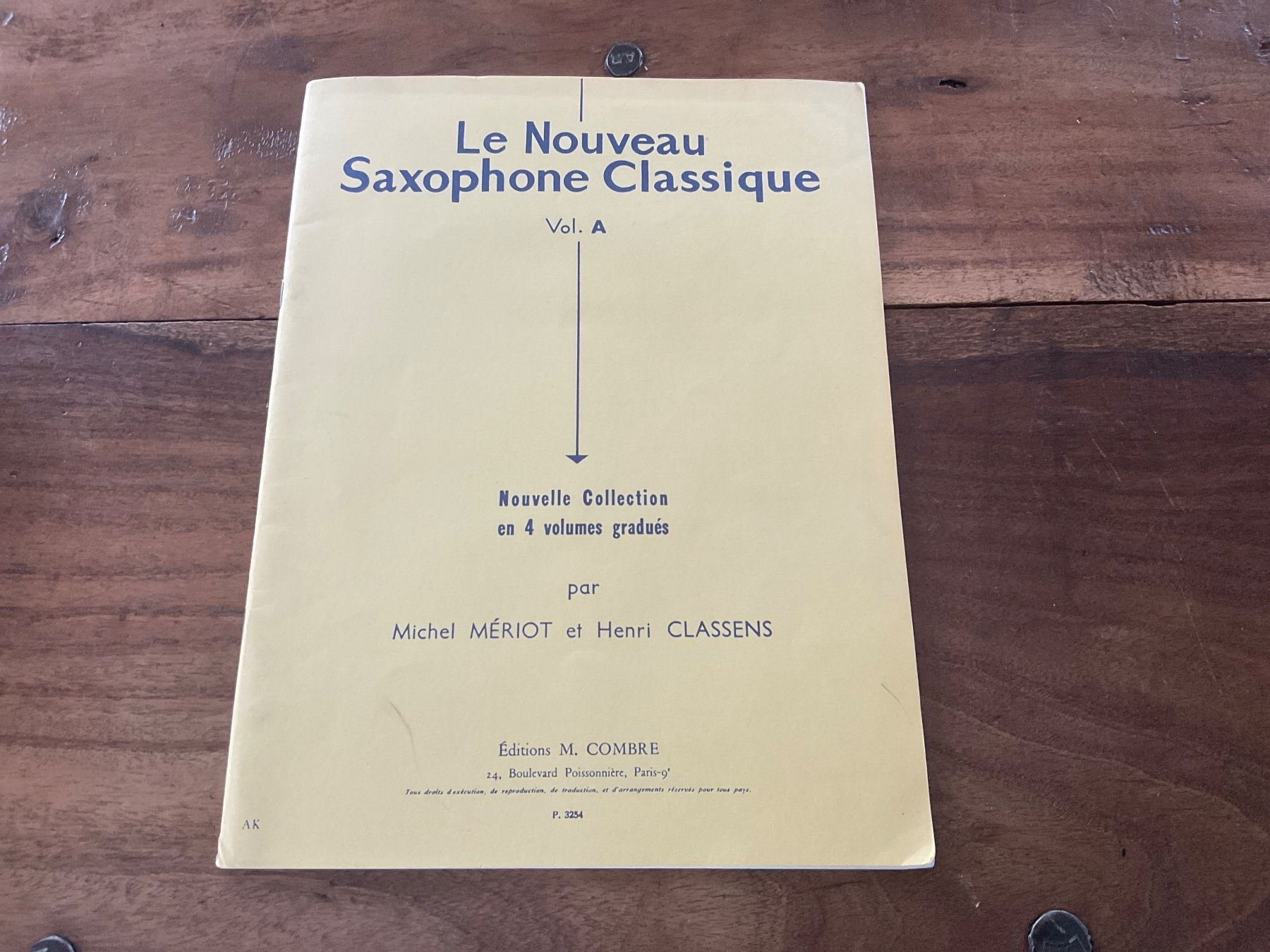 Libri: Partition Saxophone Classique Vol. A, Michel Mériot, Vint... – Usato da Avenches venduto da Tinkey