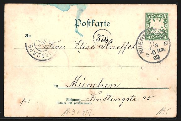 Cancelleria postale: Nürnberg, Germanisches Museum, 50 jähr – Usato da Berlin venduto da bartko-reher 1
