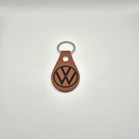 Volkswagen Schlüsselanhänger aus Leder mit Lasergravur 🔥