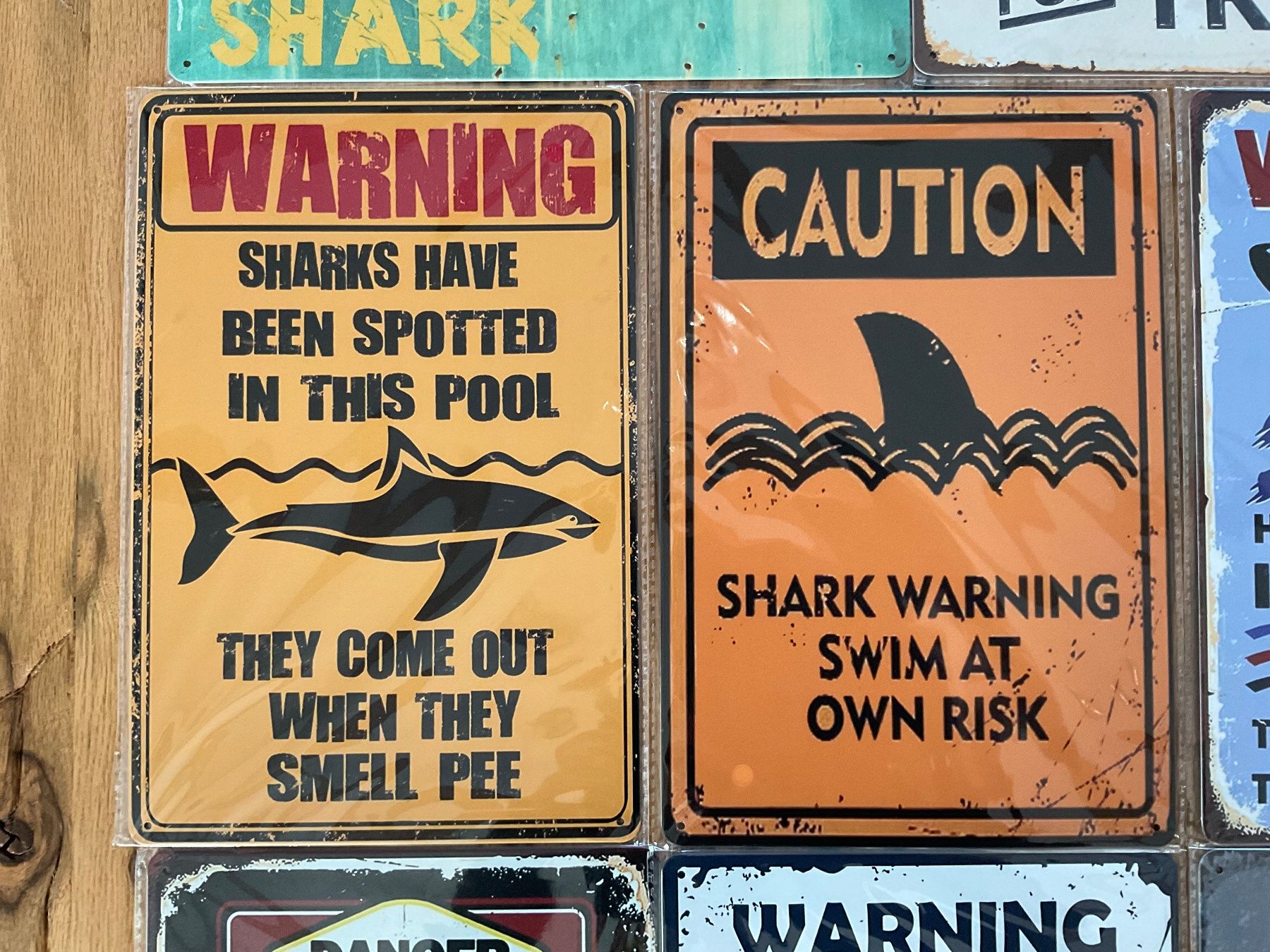 Schilder: Blechschild / Vintage / Strand / Shark / Haifisch – Neu und originalverpackt aus aarwangen von Butzi99 2