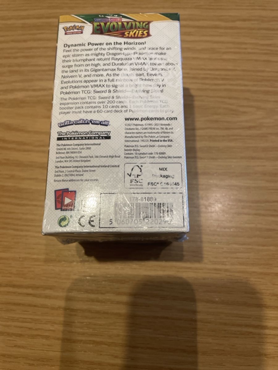 Pokémon Carte collezionabili: Evolving Skies 18er Display Booster Box Drachenwandel – Nuovo e nell'imballaggio originale da Bazenheid venduto da Toulouse12 2