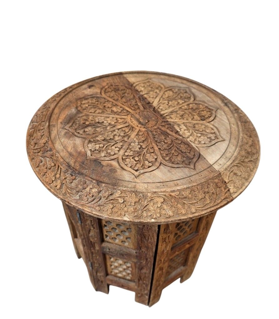 Tables: Table indienne en bpis de acajou – D'occasion à Vernier par 19p_6hxp 1