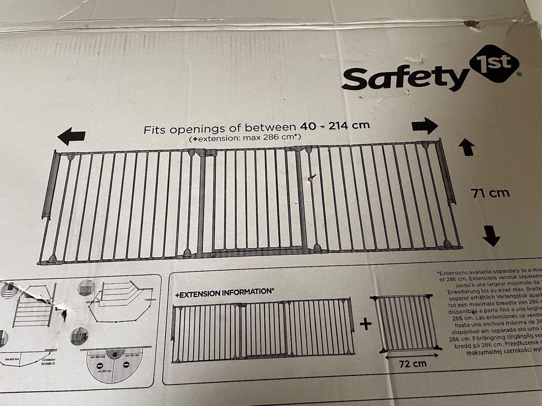 Tutto per la sicurezza: Safety 1st Modular 4 Schutzgitter ca. 240cm – Usato da Dietlikon venduto da kobold_nik 4
