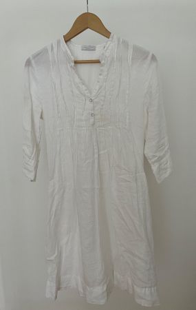 Marc O'Polo Leinen-Tunika/-Kleid, weiss, Grösse 36 - TOP