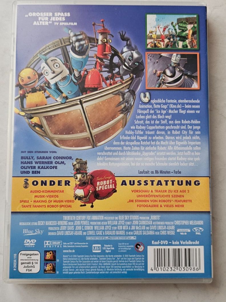 Tutti i DVDs: ROBOTS/ DVD – Usato da Geuensee venduto da jes_9xyk 1