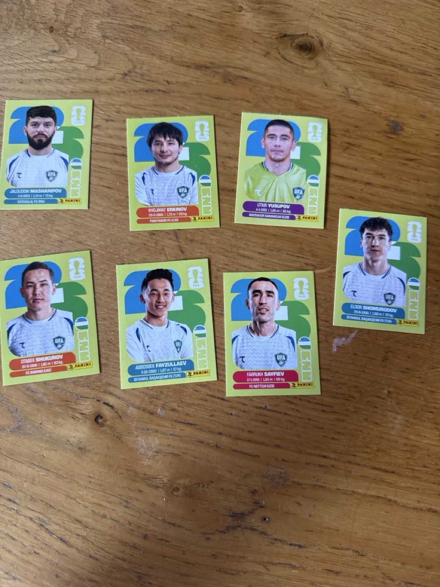 Panini Carte collezionabili: Panini 2026 7er Set UZB – Nuovo (secondo la descrizione) da Masein venduto da Buender45