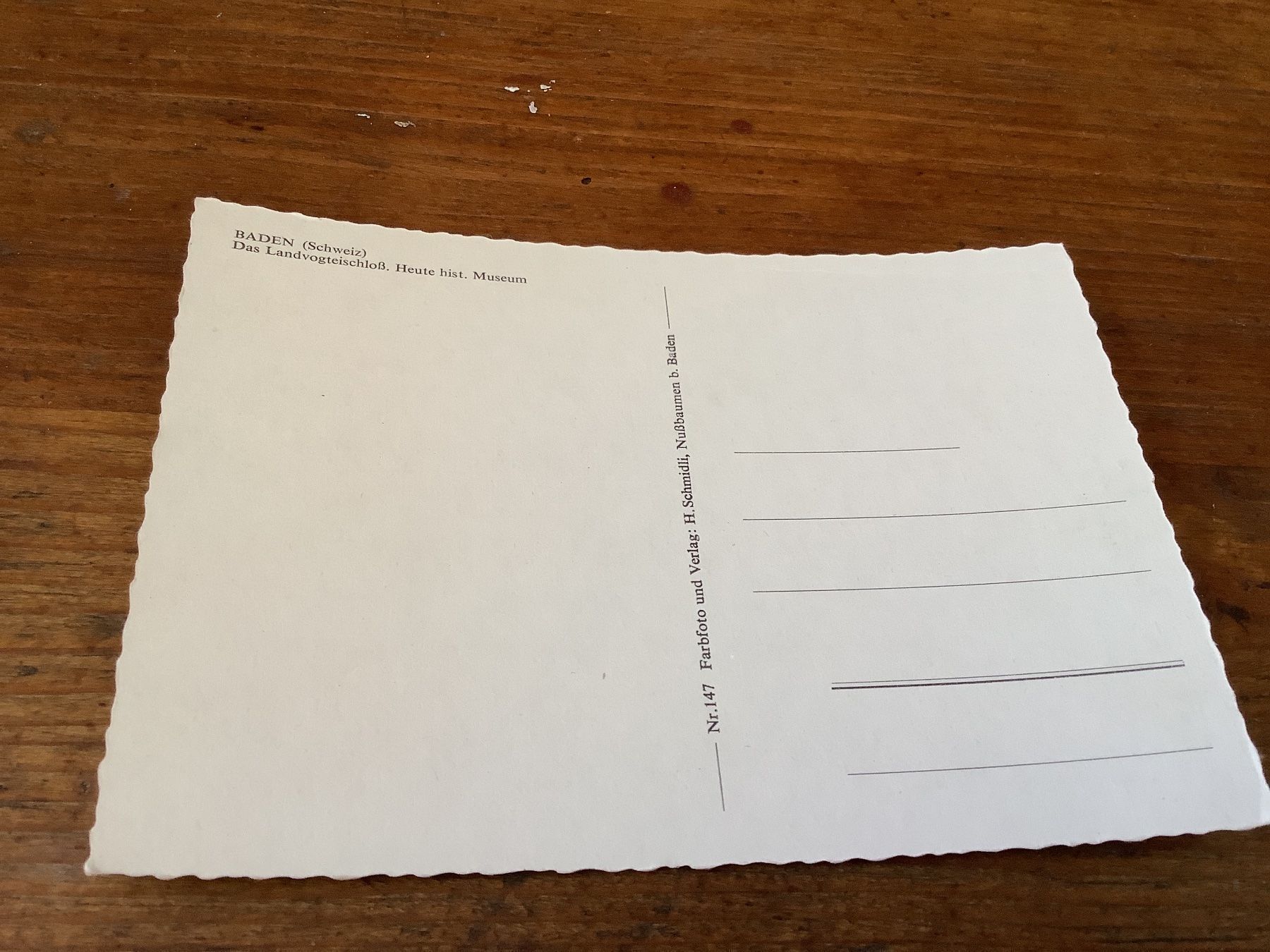 Cartoline postali: Baden Landvogteischloss – Usato da Flaach venduto da Monisoldshop 1
