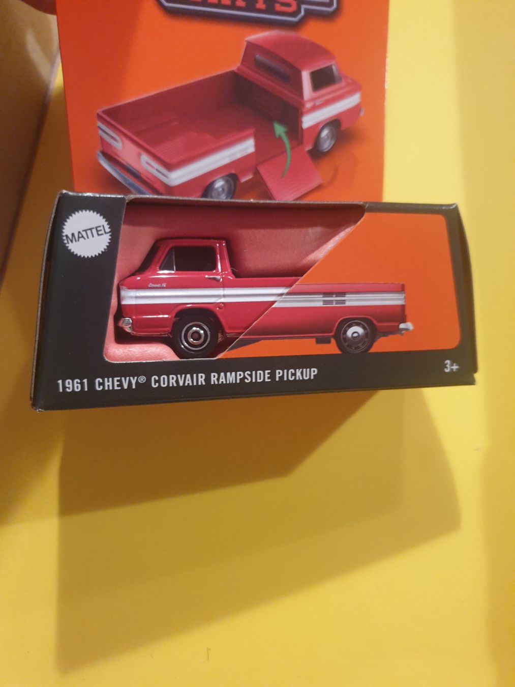 Matchbox Modellini d'auto: Matchbox 1961 CHEVY CORVAIR RAMPSIDE PICKUP – Nuovo e nell'imballaggio originale da Oftringen venduto da Rotor 4
