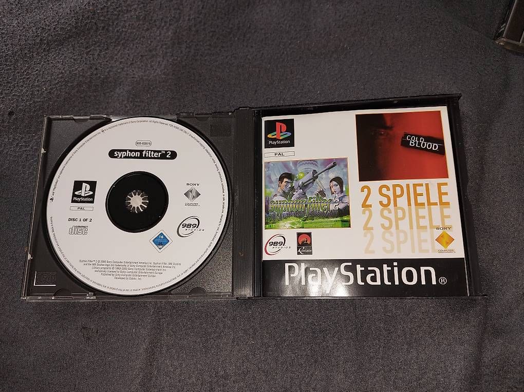 Giochi: Syphon Filter 2/ Cold Blood PS 1 Doppelpack – Usato da Bäch SZ venduto da Retroandy 1
