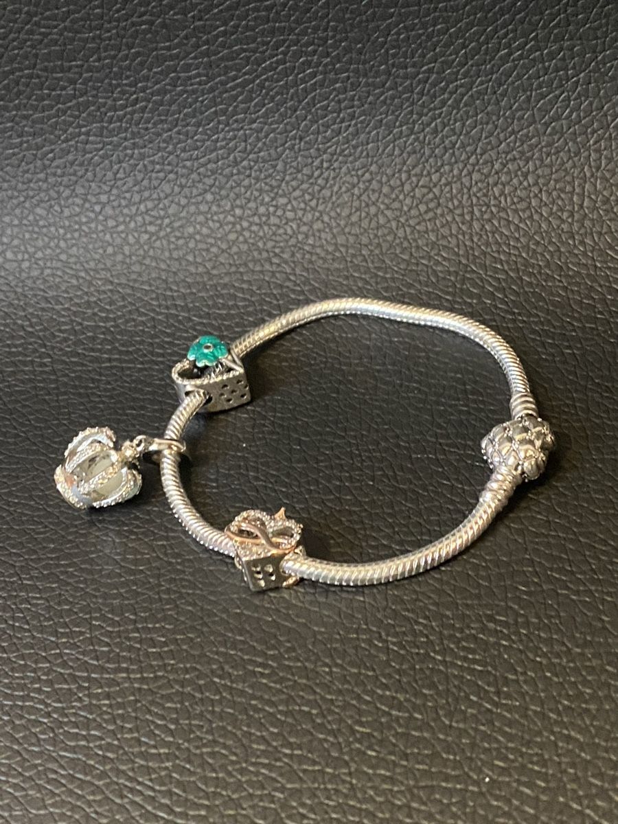 Armbänder & -reifen: Armband mit 3 Charm als Geschenk Silber s925 – Neu und originalverpackt aus Hemmental von Zirconwelt