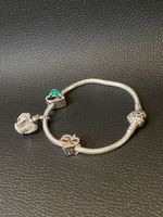 Armband mit 3 Charm als Geschenk Silber s925