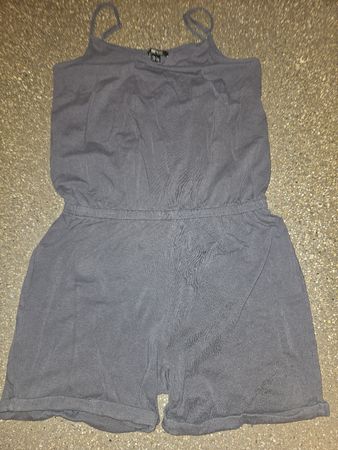 Jumpsuit kurz dunkelgrau Grösse M Esmara 