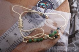 Armband Smaragd   Verstellbar    Fein