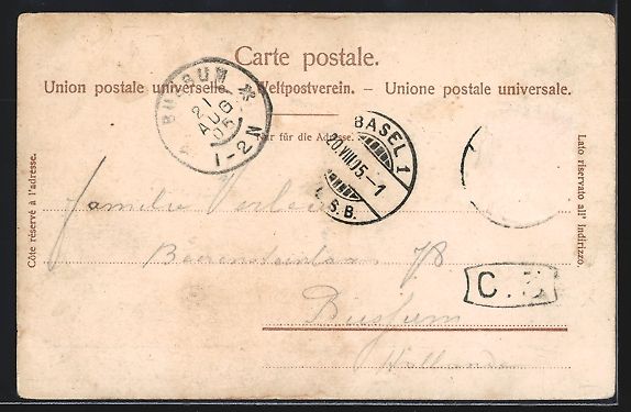 Cartoline postali: Basel, Obere Realschule und Elisabethens – Usato da Berlin venduto da bartko-reher 1