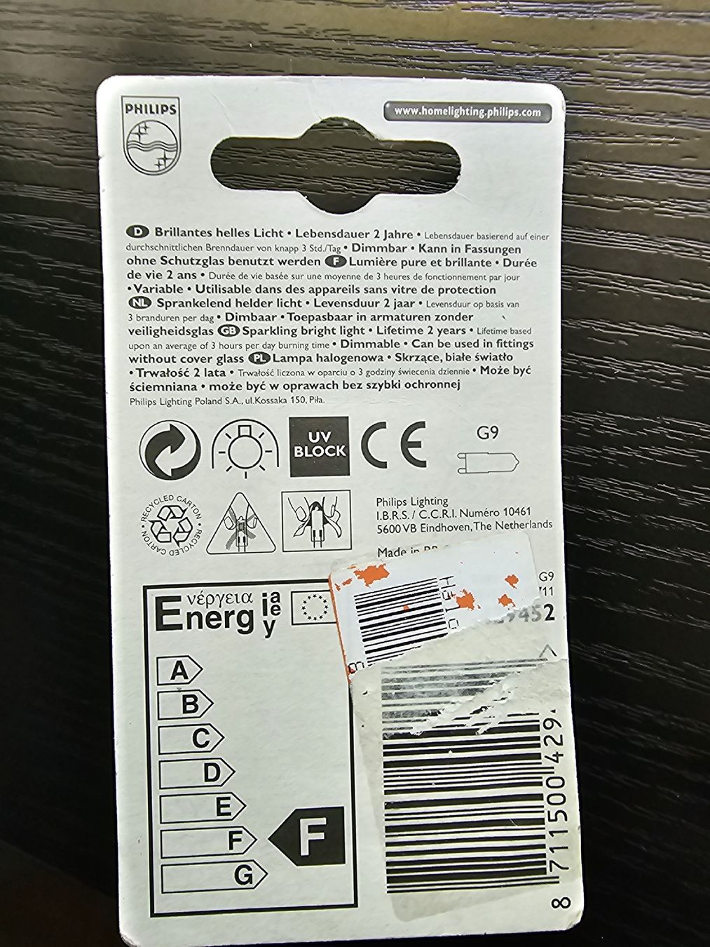 Philips Lampade: Halogenleuchtmittel Philips 60 Watt 220 Volt G9 2 Stück – Nuovo (secondo la descrizione) da Aarau venduto da Einmann 1