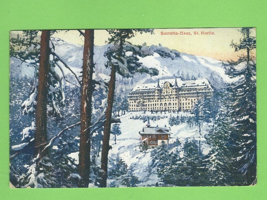 Cartoline postali: Suvretta-Haus St. Moritz, Winter Postkarte – Usato da Zürich venduto da t24_de