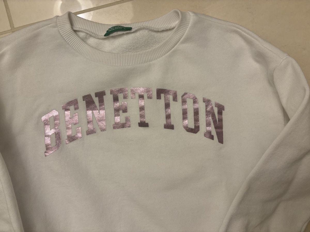 Benetton Maglioni & Felpe: Pull Benetton blanc neuf 10 ans – Nuovo (secondo la descrizione) da Chêne-Bougeries venduto da Luke17 1