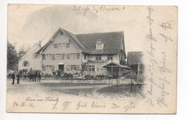 GRUSS aus TÜBACH Wirtschaft Löwen - Pferde-Kutsche