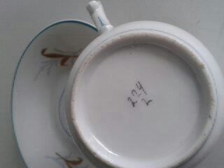 Tazze: antike Tasse m. Teller – Usato da Degersheim venduto da chatzgrau 1