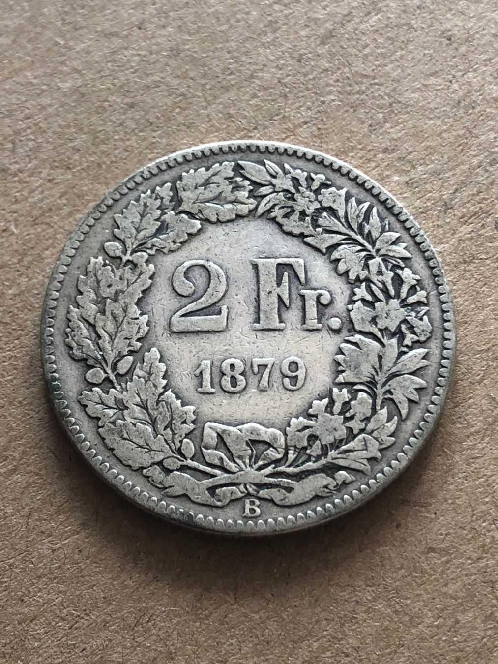Alle Münzen: 2 Fr. 1879 – Gebraucht aus Schötz von Odpa