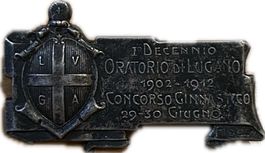 Abzeichen, Ticino, Lugano 1912, Concorso Ginnastico 
