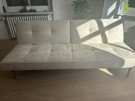 Schlafsofa, hellbeige, sehr guter Zustand, wenig benutzt