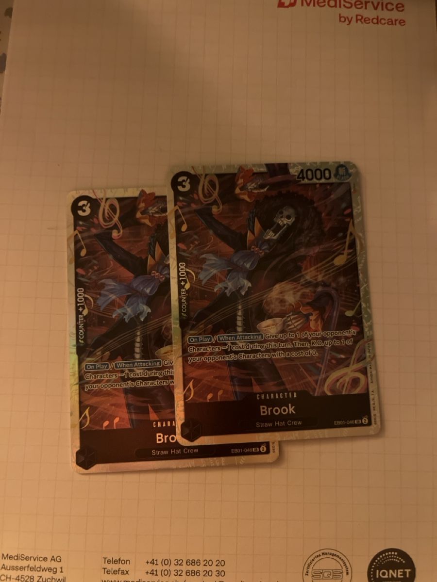 Bandai Carte collezionabili: EB01-046 SR Brook 2x – Nuovo (secondo la descrizione) da Horgen venduto da Raphael.heini