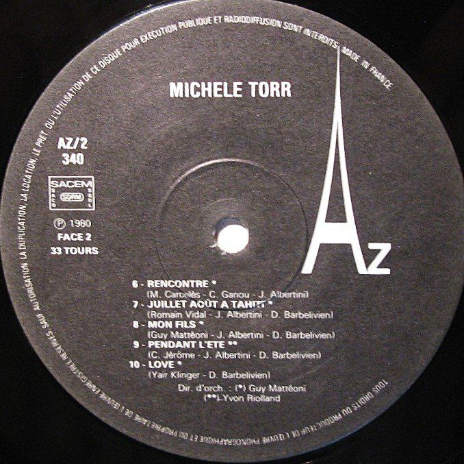 Vinyles: MICHELE TORR "Lui" VINYL LP IN VG+ – D'occasion à Monthey par Pingmub 4