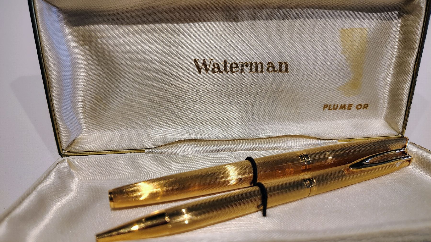 Waterman Sonstiges Schreiben & Zeichnen: Plume vintage avec sa boite plaqué or – Gebraucht aus Puidoux von Sophia70
