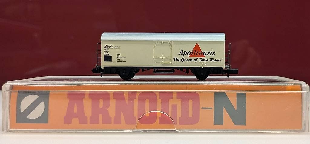 Arnold Modelleisenbahnen: Spur N Kühlwagen "Apollinaris" – Gebraucht aus Reinach BL von angus74 1