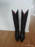 Stivali da cowboy neri in vera pelle - Misura 36 ottime!
