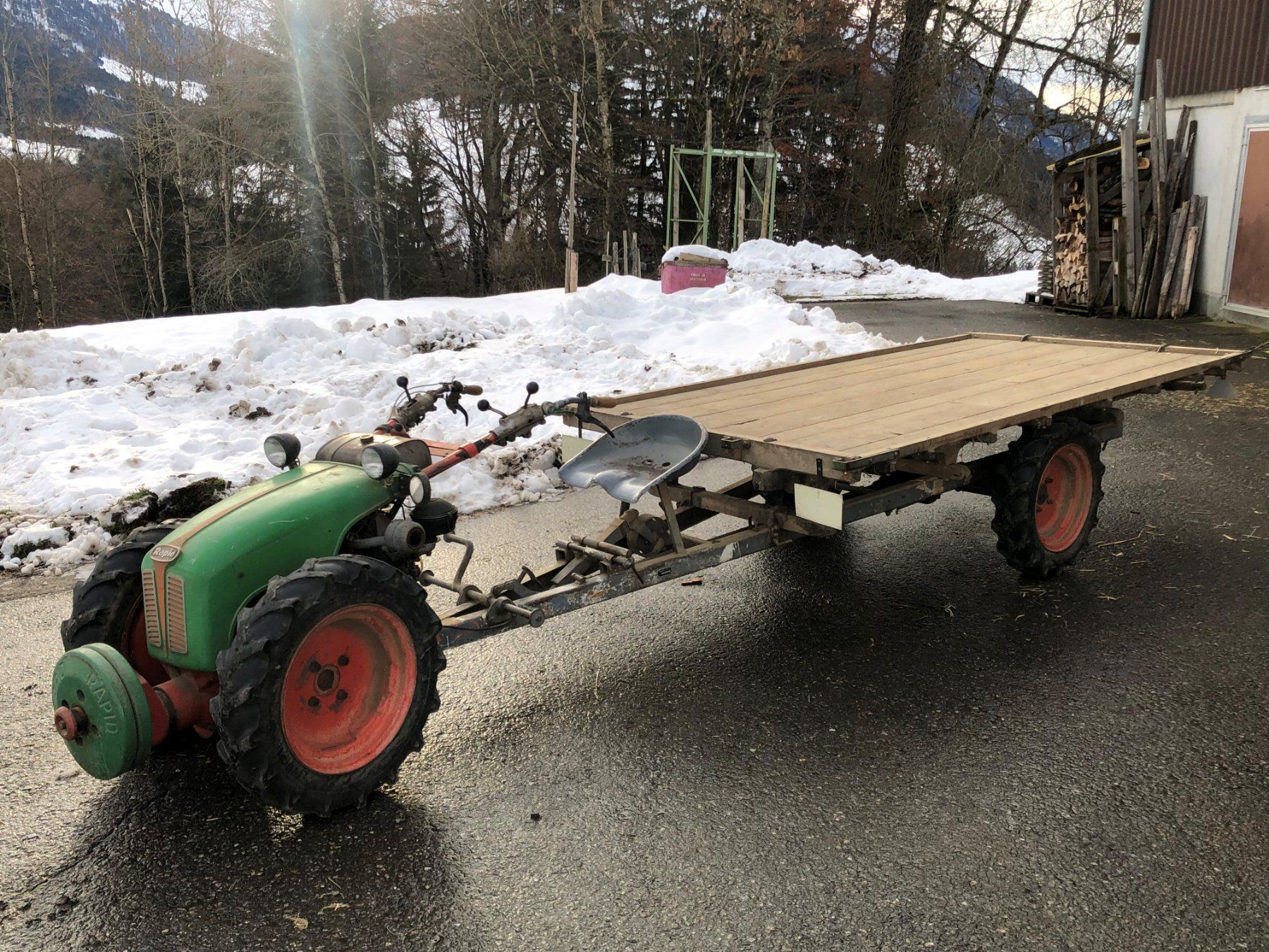 Rapid Toutes les machines: Rapid 606 Einachser mit Triebachsanhänger – D'occasion à Rieden SG par guinness44 2