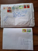 Briefmarken auf Briefen