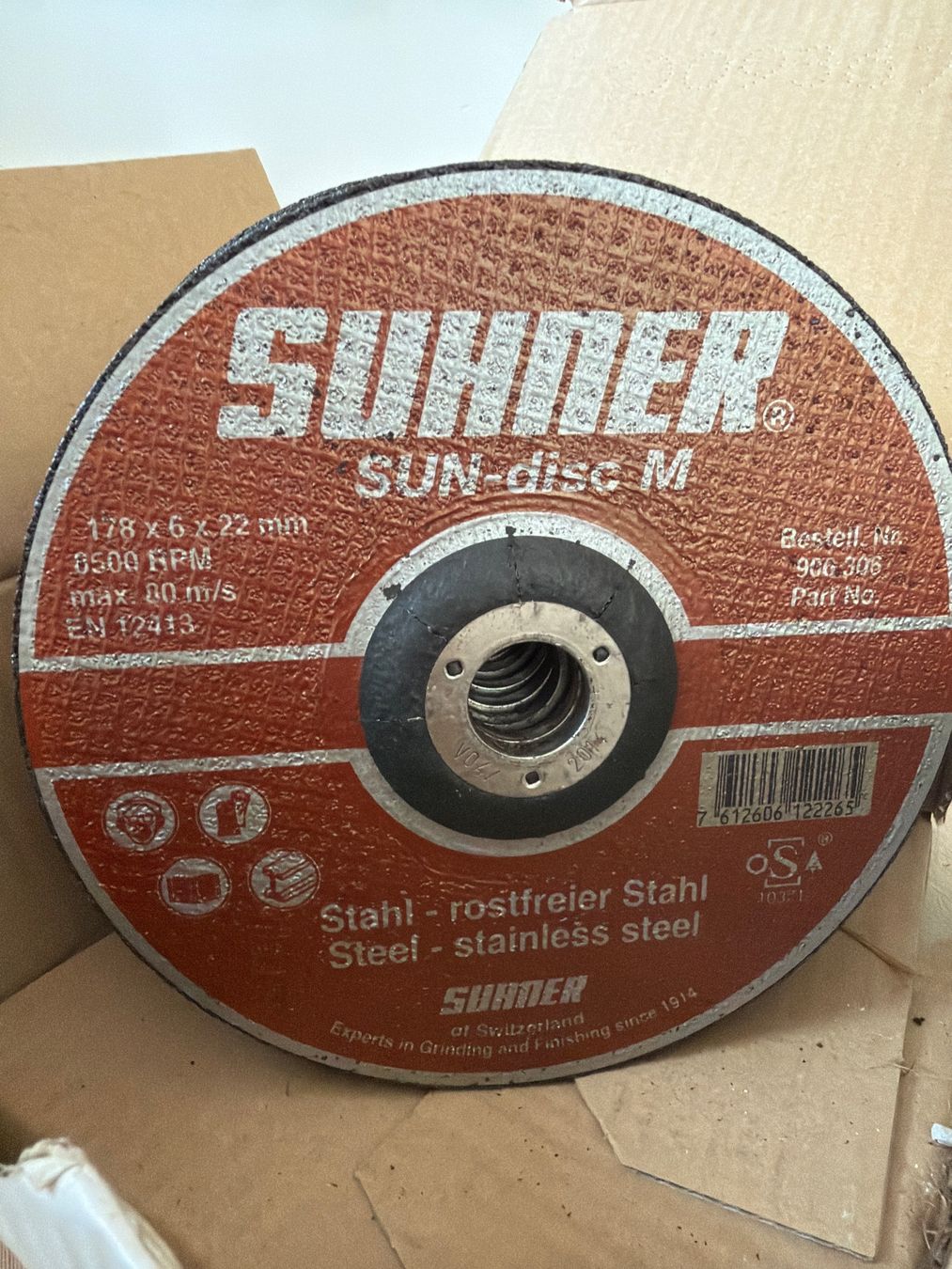 Suhner Tutti gli attrezzi: Schruppscheiben Suhner Sun Disc M 30 Winkelschleifer – Usato da Nussbaumen AG venduto da normajeanbaker 3
